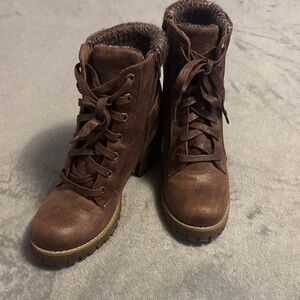 Carlos by Carlos Santana Dark Brown Lace-Up Boots